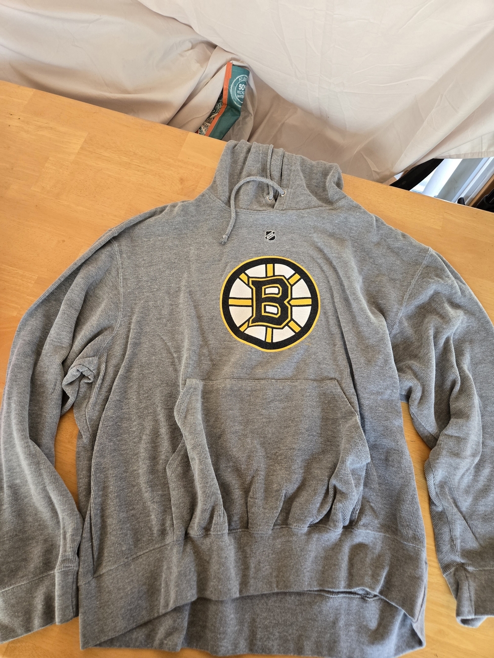 Reebok Gray Crewneck Sweatshirt with Yellow & Black Team Emblem